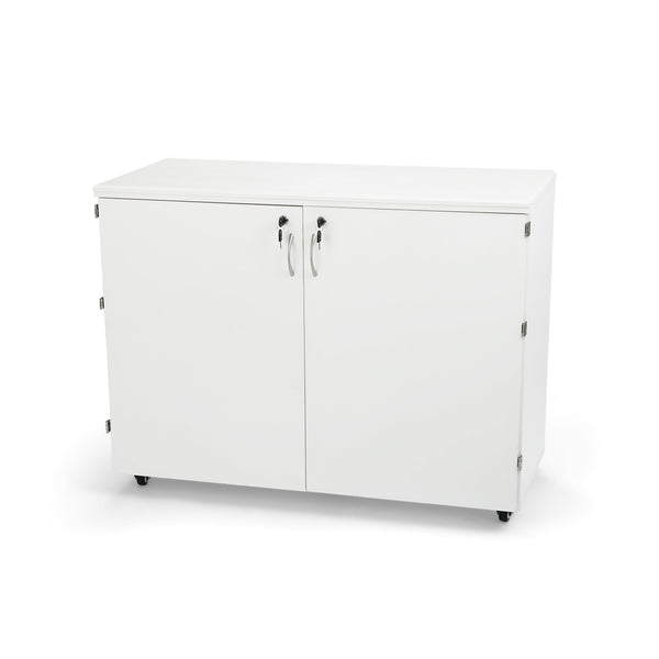Arrow K7911 Dingo Kangaroo 9 Drawer Storage Cabinet for Sewing and Crafts, Portable with Wheels, White Ash Finish