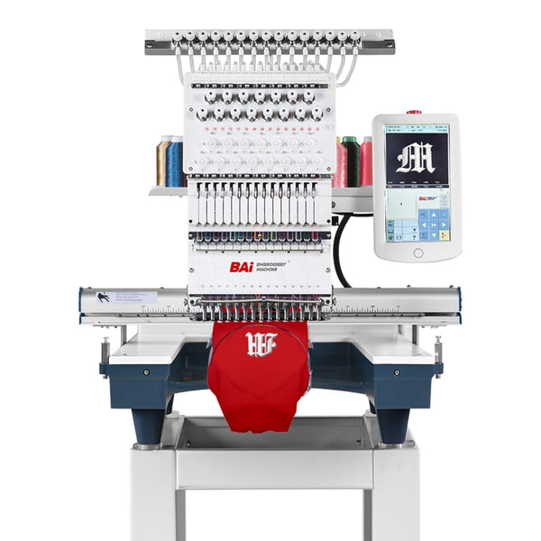 BAi Mirror1501 Hat Embroidery Machine With Multi Needle,15 Needle Embroidery Machine with 13.7x19.7 Inches Large Embroidery Area